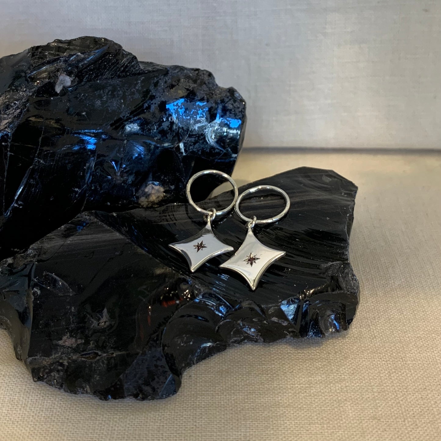 Garnet Sparkle Earrings