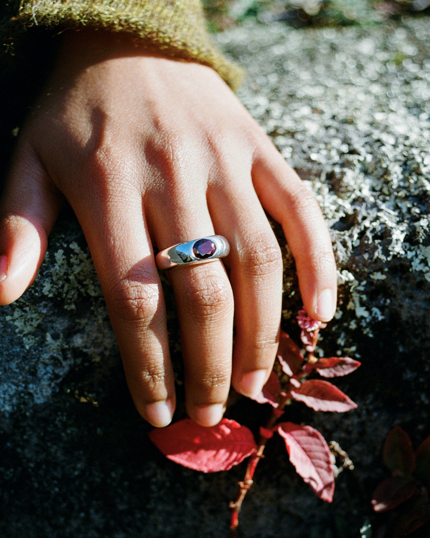 Garnet Arch Ring