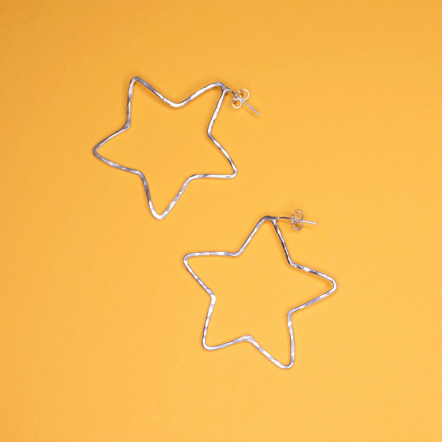 Star Hoop Earrings